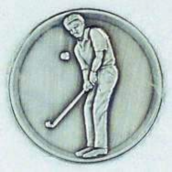 Zinn-Emblem 50mm Golf Herren