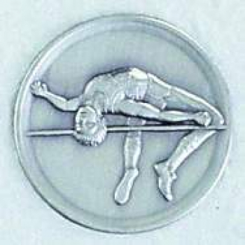 Zinn-Emblem 50mm Leichtathletik "Hochsprung"