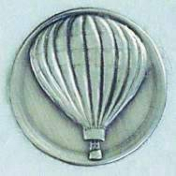 Zinn-Emblem 50mm Flugsport "Ballonfahren"