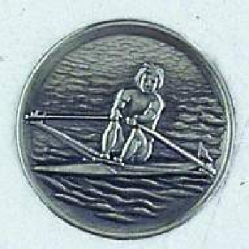 Zinn-Emblem 50mm Wassersport "Rudern"
