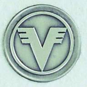 Zinn-Emblem 50mm Organisationen "Volksbank"