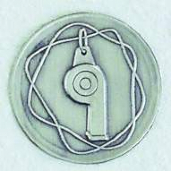 Zinn-Emblem 50mm Schiedsrichter