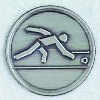 Zinn-Emblem 50mm Kegeln "Piktogramm"