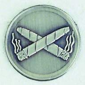 Zinn-Emblem 50mm Rauchen "Zigarrenraucher"