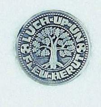 Zinn-Emblem 50mm Boßeln "Eichbaum"