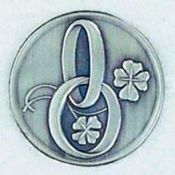 Zinn-Emblem 50mm Hochzeit