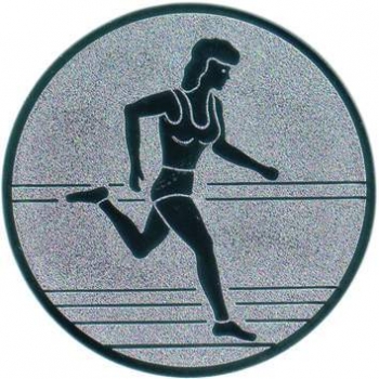 Emblem 25mm "Leichtathletik Läuferin"