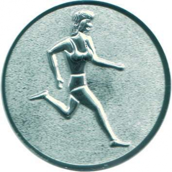 Emblem 25mm "Leichtathletik Läuferin 3D"
