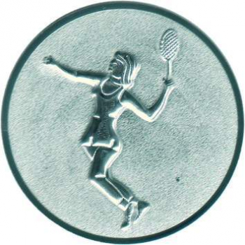Emblem 25mm "Tennis Damen 3D"