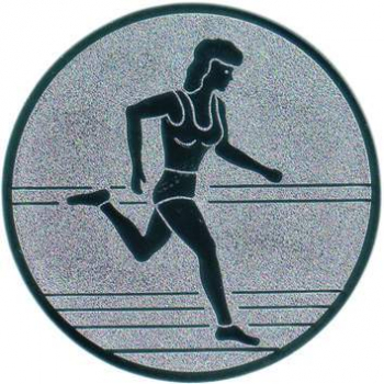 Emblem 50mm "Leichtathletik Läuferin"