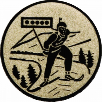 Emblem 50mm "Ski Biathlon"