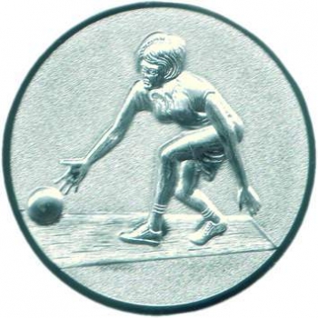 Emblem 50mm "Kegeln Damen 3D"