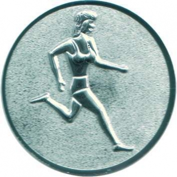 Emblem 50mm "Leichtathletik Läuferin 3D"