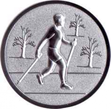 Emblem 25mm "Nordic Walking Herren 3D"