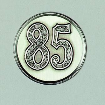 Zinn-Emblem 50mm Jubiläum 85