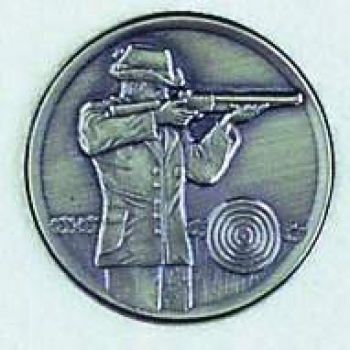 Zinn-Emblem 50mm Schützen "Schütze"