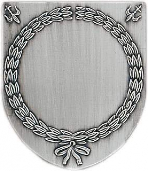 Zinn-Emblem Wappenform Neutral