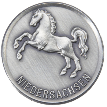 Zinn-Emblem 50mm Bundesländer-Bundesrepublik "Niedersachsen"