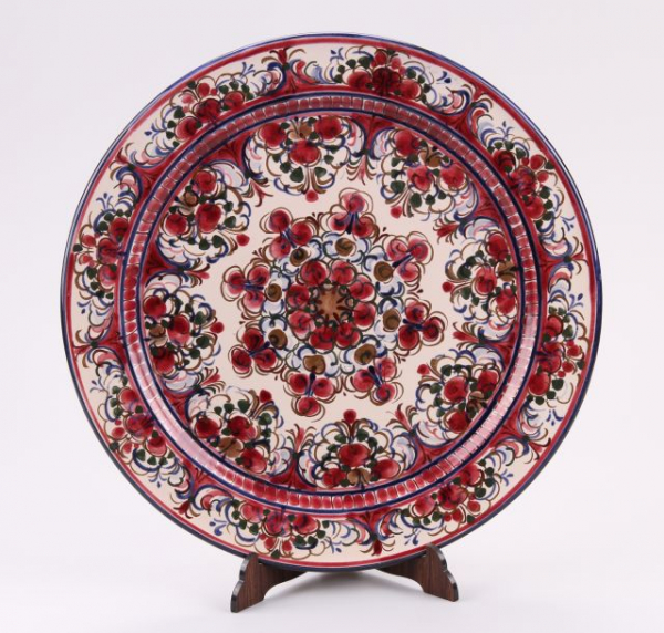 Bemalter Keramik Teller 0728