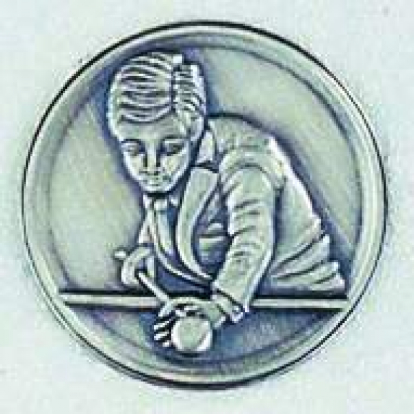 Zinn-Emblem 50mm Billard