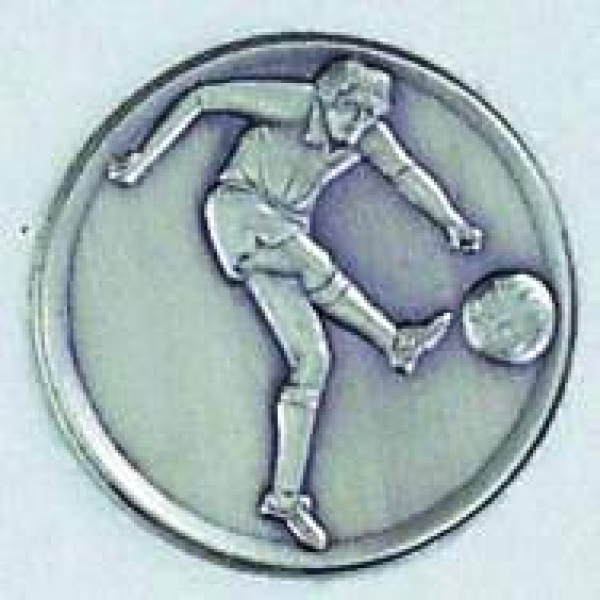 Zinn-Emblem 50mm Fußball