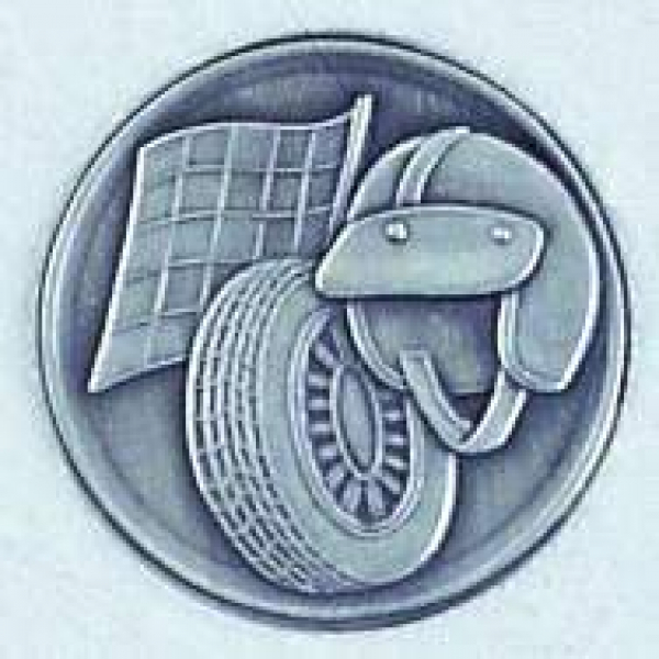 Zinn-Emblem 50mm Motorsport "Automobilsport"