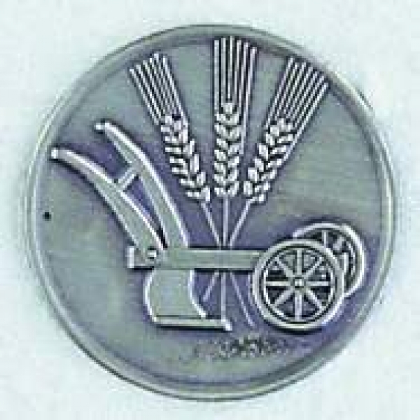 Zinn-Emblem 50mm Landwirtschaft