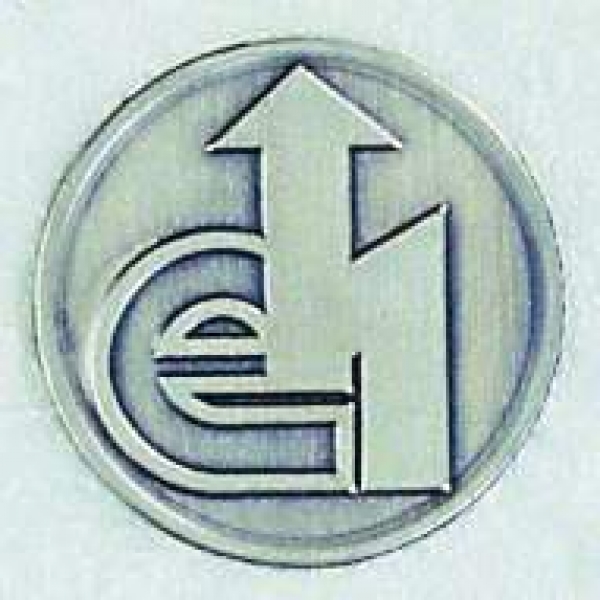 Zinn-Emblem 50mm Berufe "Elektriker"