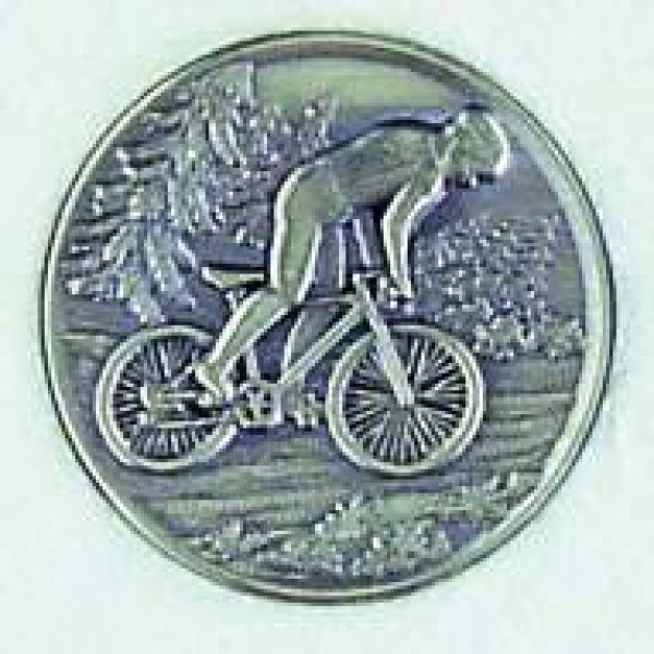 Zinn-Emblem 50mm Radsport "Mountainbike"