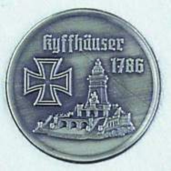 Zinn-Emblem 50mm Kyffhäuser