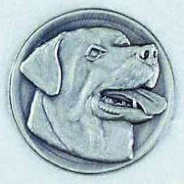 Zinn-Emblem 50mm Hunde "Rottweiler"