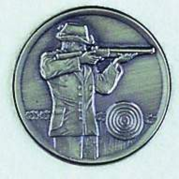 Zinn-Emblem 50mm Schützen "Schütze"