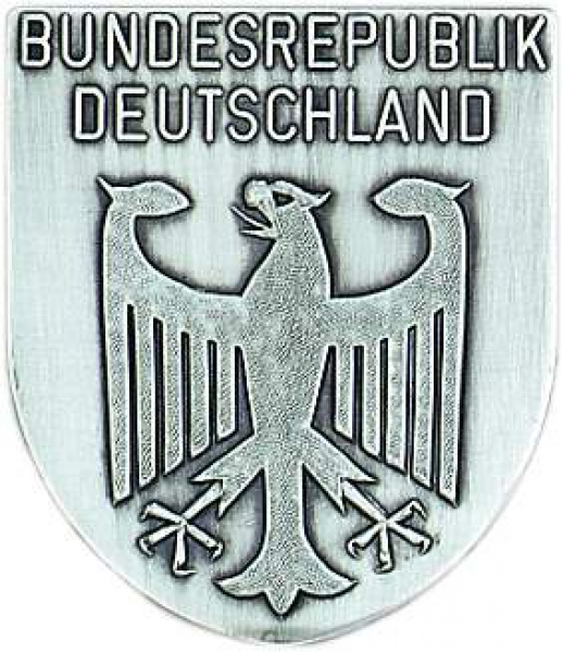 Zinn-Emblem Wappenform Bundesrepublik "Bundesadler"