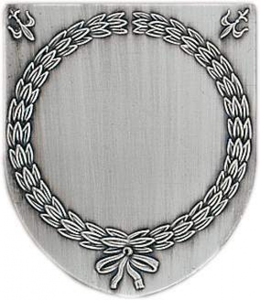 Zinn-Emblem Wappenform Neutral